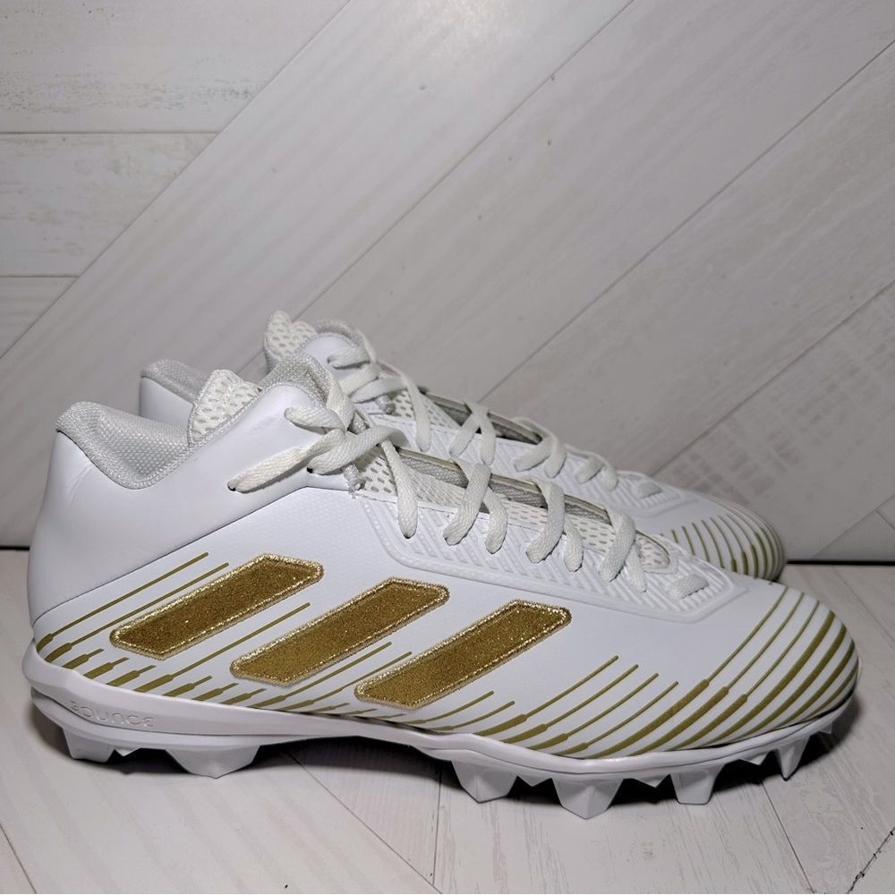 Adidas Freak MD 20 Men’s Football Cleats White/Gold EH2249 Size 11.5